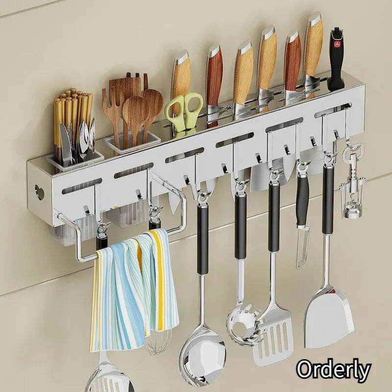 Wall-Mounted Kitchen Storage Rack