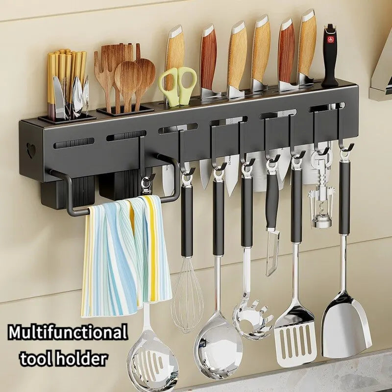 Wall-Mounted Kitchen Storage Rack