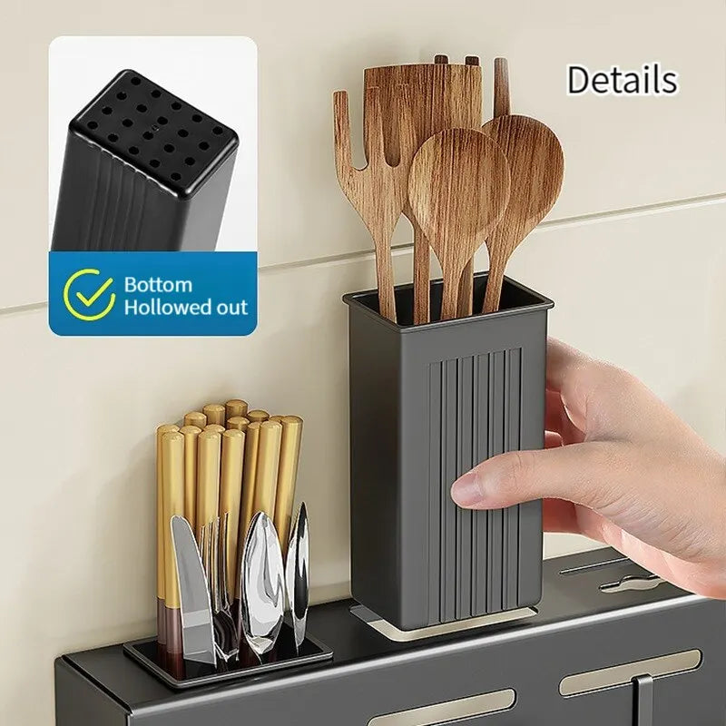 Wall-Mounted Kitchen Storage Rack